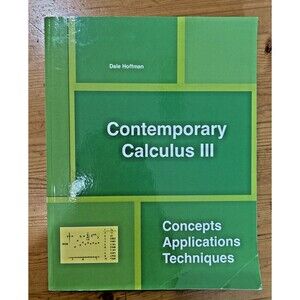 Contemporary Calculus III Dale Hoffman97811055163